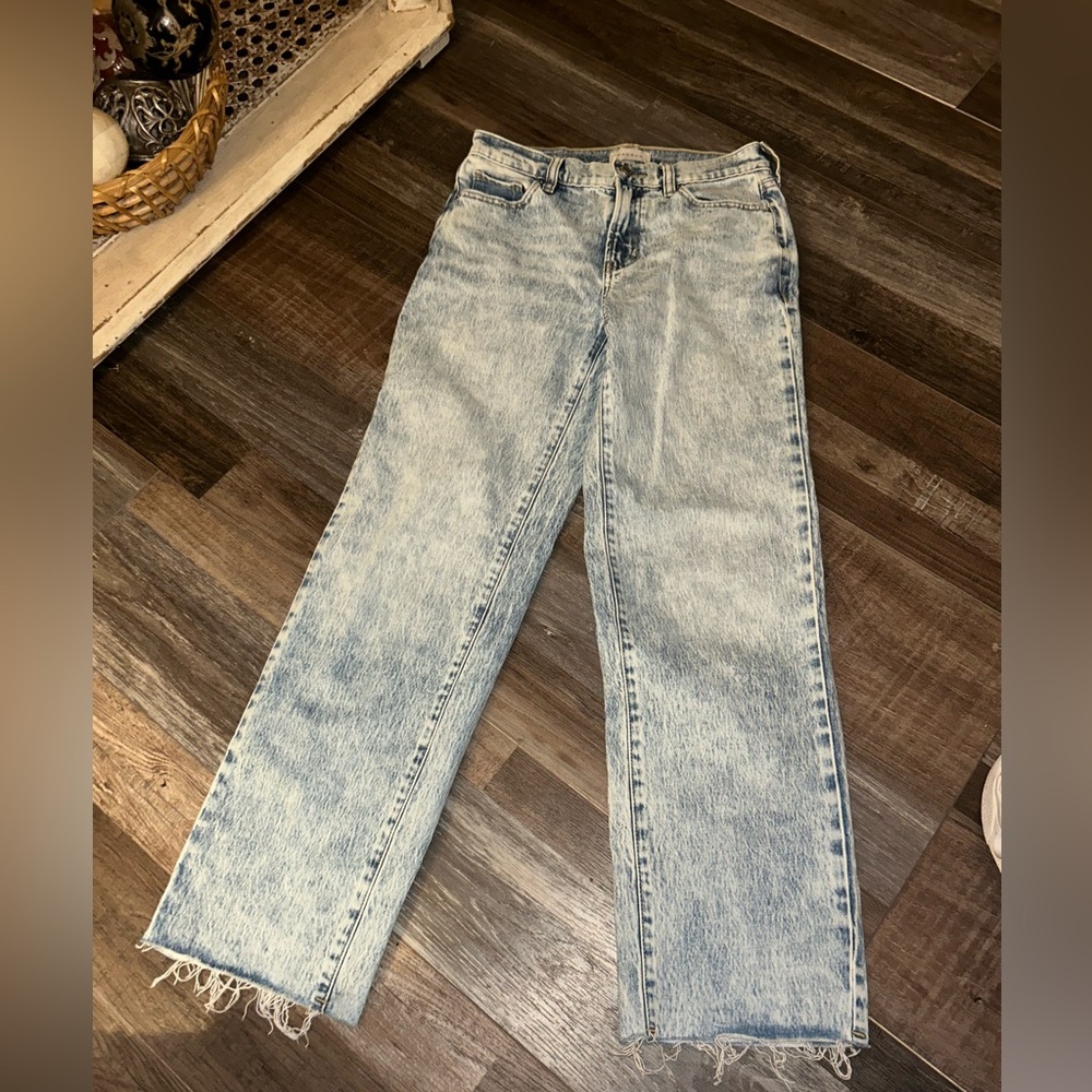 50%offw❤️ Pacsun Hi rise crop kick jeans raw hem 28x28 151